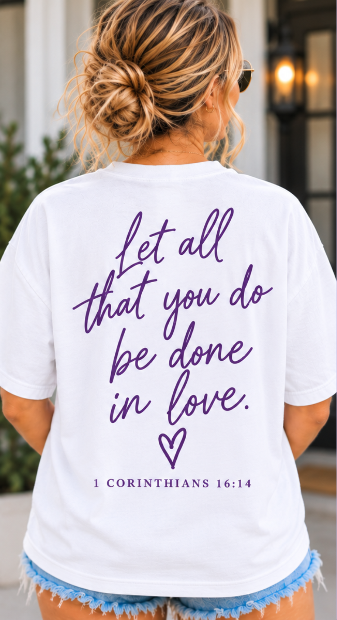 Love Like Reagan T-shirt- White Comfort Colors