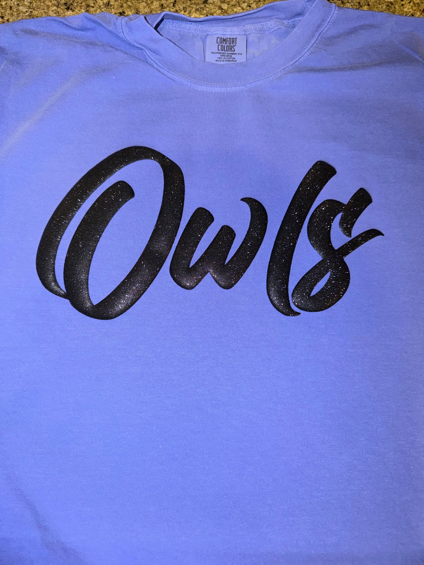 Owls Puff Print T-shirt (Customizable Options)
