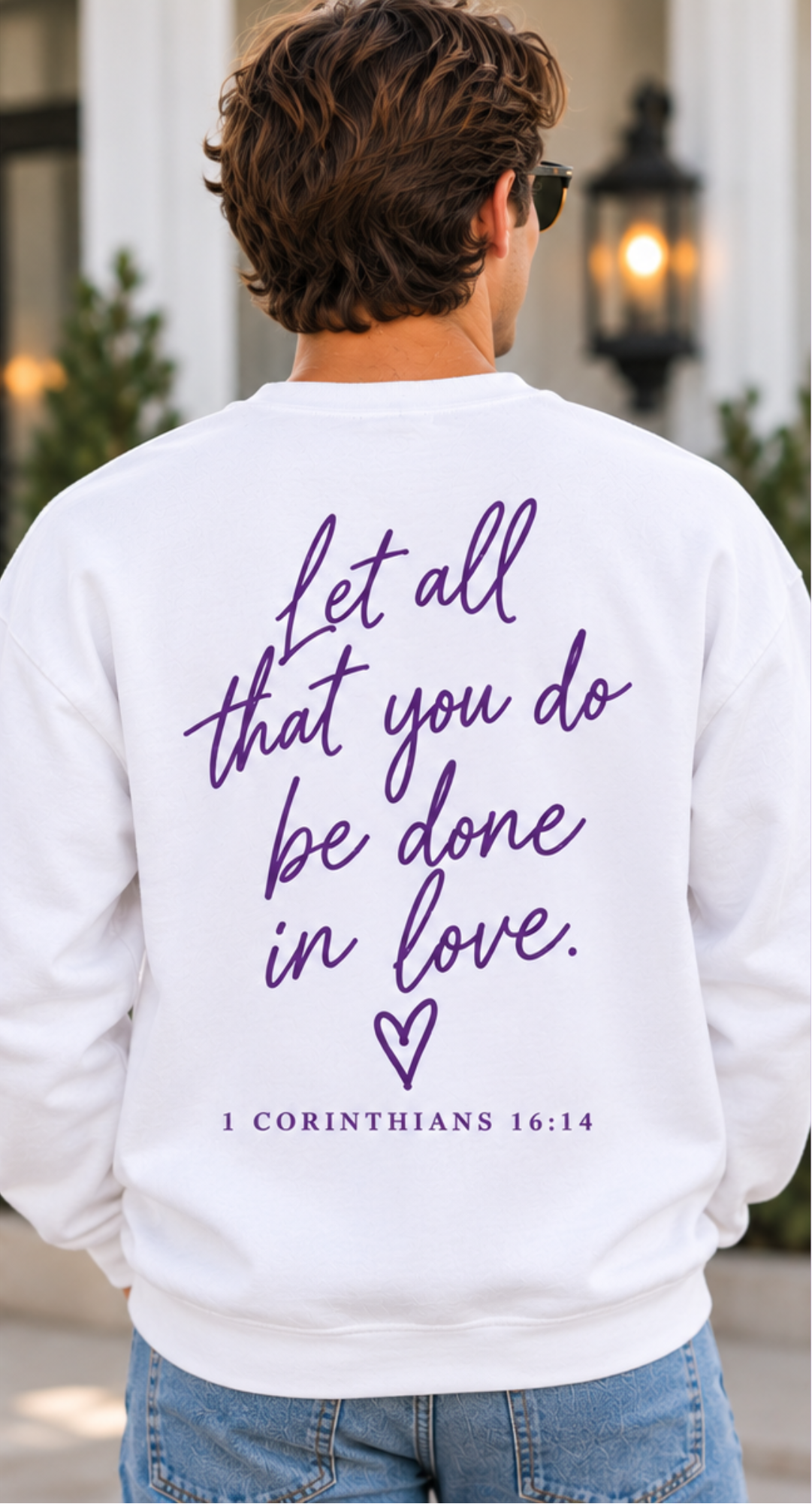 Love Like Reagan Sweatshirt- White
