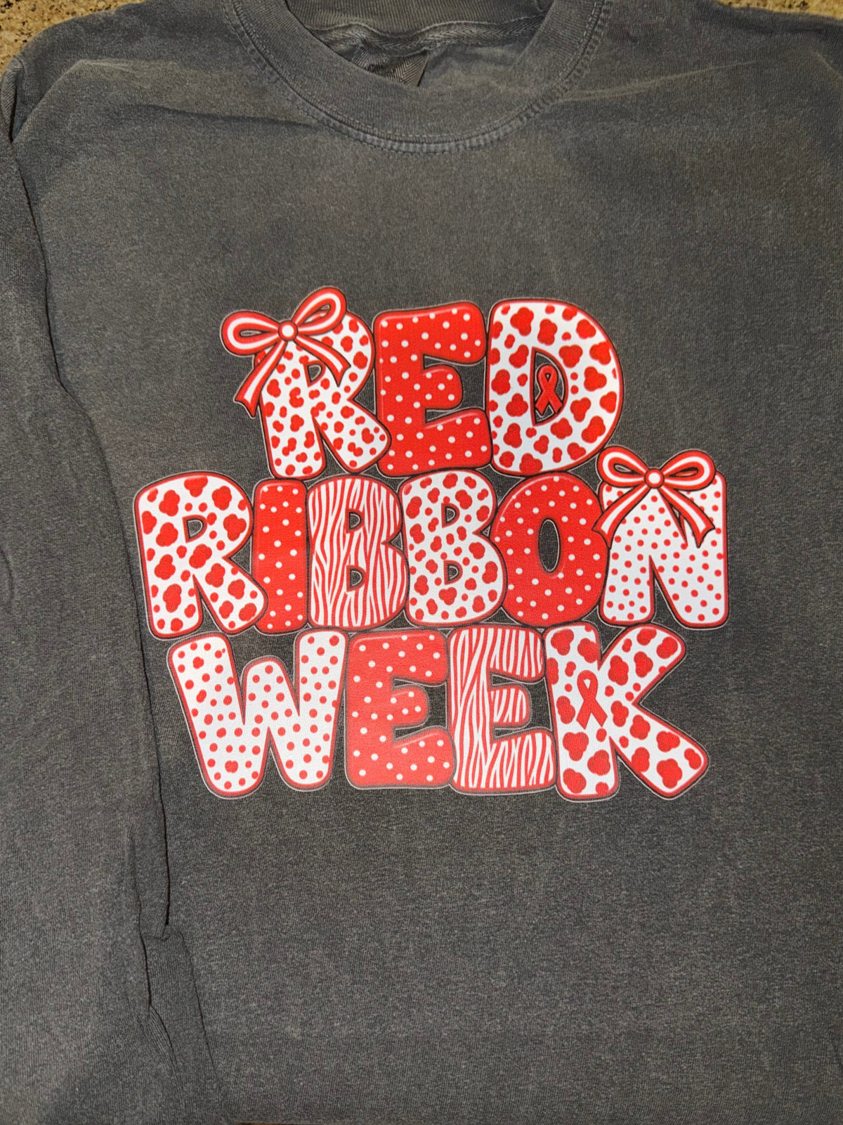 Red Ribbon Week Long Sleeve Shirt