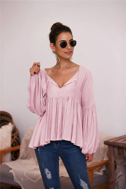 Stole my Heart Pink Blouse