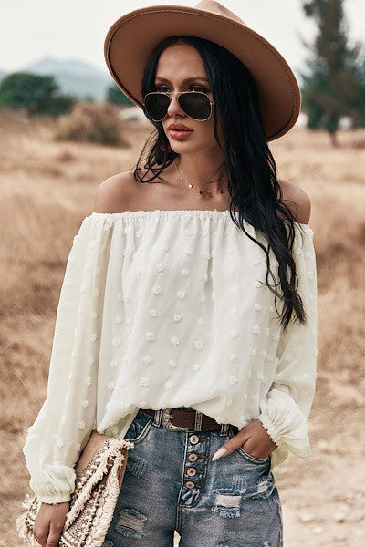 Wish Come True Off the Shoulder Blouse