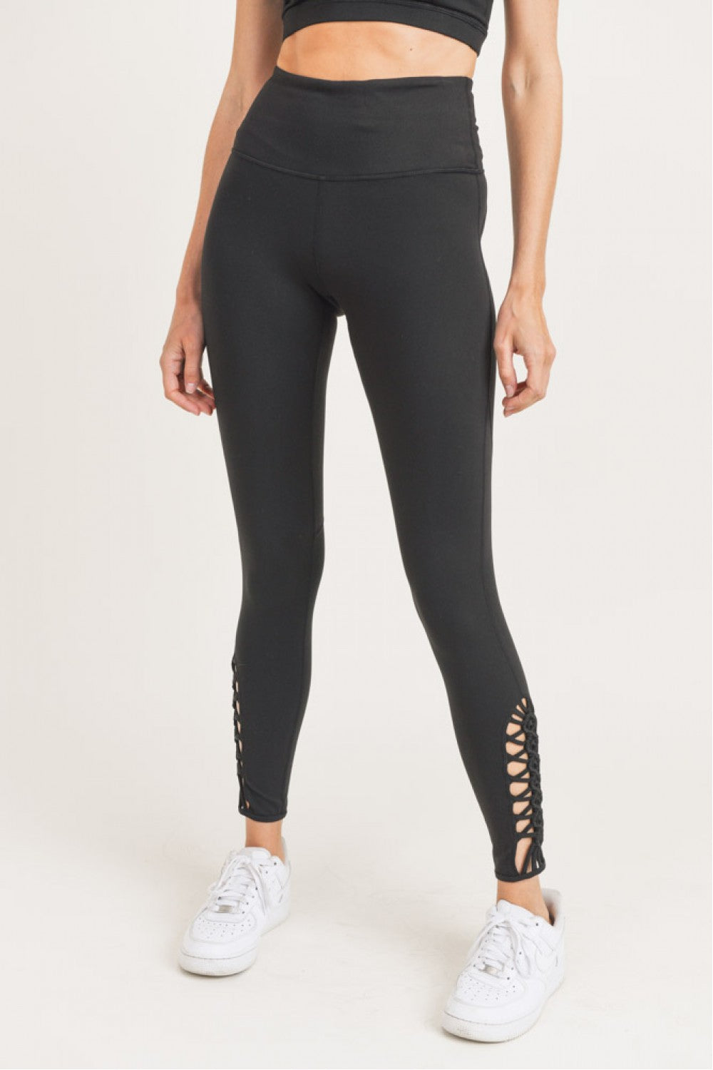 On the Run Braided High Waisted Leggings