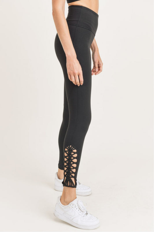 On the Run Braided High Waisted Leggings