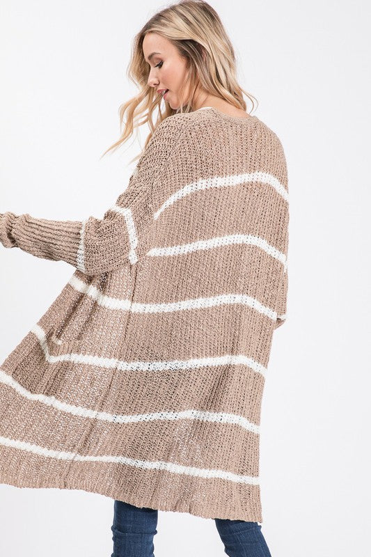 You Mocha Me Crazy Long Cardigan