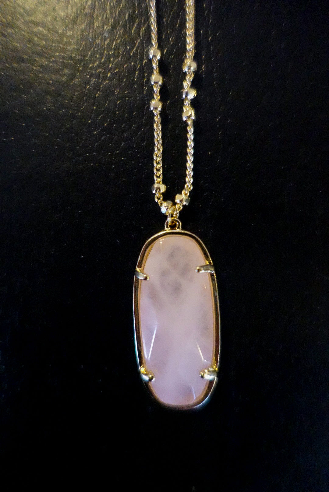 Classic Baby Pink Long Necklace